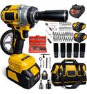 Kit Chave De Impacto Maleta 46 Ferramentas E Bolsa Premium
