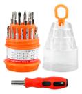 Kit Chave De Precisão Com 31 Em 1 Peças Aço Carbono Cromado