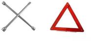 Kit chave de roda cruz + triangulo