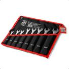 Kit Chave Fixa SGT com 8 Peças de 6x7mm a 20x22mm em Aço Cromo Vanádio de Alta Resistência