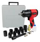Kit Chave Impacto Pneumática 1/2 Com 17 Peças 600nm Martelo Duplo 10 Soquetes Vollekz