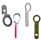 Kit Chave Saca Filtro Óleo 27 32 36 e Tipo Cinta 25 - 160mm Kit Chave Saca Filtro Óleo 27 32 36 e Tipo Cinta 25 - 160mm