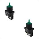 Kit Chave Seletora Iluminada Plástica XB2 EK2361 220Vca 1NA 2 Posições Verde