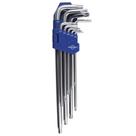 Kit Chave Torx Brasfort Extra Longa 9 Peças T10 A T50