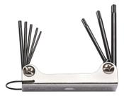 Kit Chave Torx tipo canivete 8pçs de T09 a T40 Eda