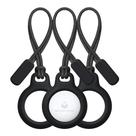 Kit Chaveiro Case TPU Proteção Capa Preto Compatível Com AirTag Bob Kit Chaveiro Case TPU Proteção Capa Preto Compatível Com AirTag Bob