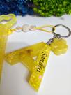Kit chaveiro e caneta - amarelo Kit chaveiro e caneta - amarelo