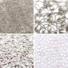 Kit Chaveiro Elo Pitão Fecho Lagosta Argola Com Corrente Niquel 250pçs 125g