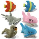 Kit Chaveiro Pelúcia Bichos Do Mar Kit Chaveiro Pelúcia Bichos Do Mar