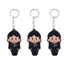 Kit Chaveiros Emborrachados Wandinha 3 Unidades Kit Chaveiros Emborrachados Wandinha 3 Unidades
