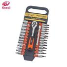 Kit Chaves Catraca Reversível com 28 Peças Philips Torx Fenda Bits