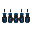 Kit Chaves Curtas Torx Bosch Pro 5 Peças T10 T15 T20 T25 T30