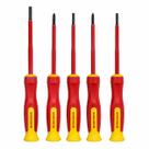 Kit Chaves de Precisão 5 Peças Magnéticas Fenda, Phillips, Torx e U para Celular, Notebook e Eletrônicos