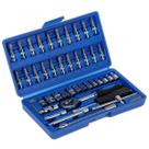 Kit Chaves Jogo Catraca Reversível Soquetes 46 Peças Maleta Kit Chaves Jogo Catraca Reversível Soquetes 46 Peças Maleta