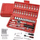 Kit Chaves Jogo Catraca Reversível Soquetes 46 Peças Maleta Portatil Aço Cromo Vanádio NF Kit Chaves Jogo Catraca Reversível Soquetes 46 Peças Maleta Portatil Aço Cromo Vanádio NF