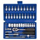 Kit Chaves Soquete 46 Peças Estojo Compacto Completo