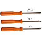 Kit Chaves Torx T6 T8 T10 para abertura de video games e controles Kit Chaves Torx T6 T8 T10 para abertura de video games e controles