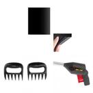 Kit Chef Churrasco Manta Teflon + Assoprador + Garra de Urso