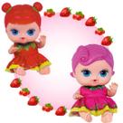 Kit Cheirinho De Frutas 2 Bonecas Coleção Frutinhas Groselha E Morango Infantil Articulada Em Vinil