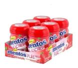 Kit Chiclete Mentos 6x56g Garrafinha Morango