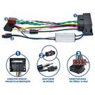 Kit Chicote Radio e Antena Amarok Nova / Peugeot e Citroen até 2016