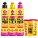 Kit Chikas Hidrata Cabelo Trata Danos, Ressecamento e Frizz