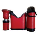 Kit Chimarrão Completo 5 Itens Vermelho Kit Chimarrão Completo 5 Itens Vermelho