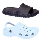 Kit Chinelo + Babuche Nuvem Original Muito Leve e Macio Unissex