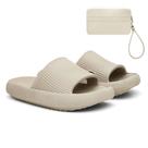 Kit Chinelo Nuvem Slide Tira Larga + Carteira Casual