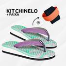 Kit Chinelo Ortopédico Para Esporão + Faixa Alongamento