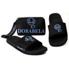 Kit Chinelo Slide Dorabela e Bolsa de Mão Bag Necessaire