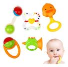 Kit Chocalho Bebê Brinquedo Sensorial Educacional Infantil