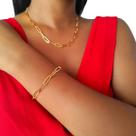 Kit Chocker pulseira correntaria larga banhado a ouro 18k Kit Chocker pulseira correntaria larga banhado a ouro 18k