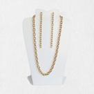Kit Choker Folheado Ouro + Brinco Folheado Ouro - Semijoias Kit Choker Folheado Ouro + Brinco Folheado Ouro - Semijoias