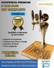 kit Chopeira Naja Plus Dourada 2 Torneiras Italiana Comerc 120Litros/h