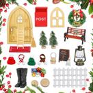 Kit Christmas Fairy Door Udbrud Elf Door 29 unidades para crianças