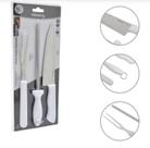 Kit Churrasco 3 Peças Faca 7 Garfo Trinchante 5 Chaira 7 Aço Inox