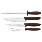 Kit Churrasco 4 Peças Tramontina Plenus 23498436 Marrom
