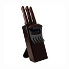 Kit Churrasco 5 Peças Aço Inox Madeira Tramontina Kit Churrasco 5 Peças Aço Inox Madeira Tramontina