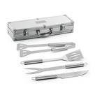 Kit Churrasco Com 4 Peças E Maleta Em Aço Inox - UnyGift