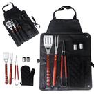Kit Churrasco Completo 7 Peças Avental Espátula Pegador Luva Saleiro Garfo Aço Inox Grillrelax Kit Churrasco Completo 7 Peças Avental Espátula Pegador Luva Saleiro Garfo Aço Inox Grillrelax