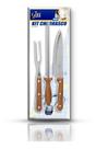 Kit Churrasco Conjunto 3 Peças Faca, Chaira E Garfo Cozinha Kit Churrasco Conjunto 3 Peças Faca, Chaira E Garfo Cozinha