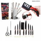 Kit Churrasco e Cozinha Premium 9 Peças Aço Inox Revestido