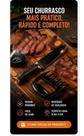 Kit Churrasco Essencial 3 Peças: Faca, Afiador e Garra de Urso para Churrasco Perfeito