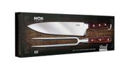 Kit Churrasco Faca/Garfo Steel Inox Mor