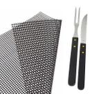 Kit Churrasco Garfo Faca e Tela Antiaderente Teflon
