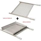 Kit Churrasco Grelha Parrilha+moeda 60x40 Inox-cabo Alumínio - Pantheon Inox