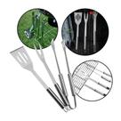 Kit Churrasco Inox 3 Peças com Cabos de Madeira Duráveis e Elegantes - Outras Marcas Kit Churrasco Inox 3 Peças com Cabos de Madeira Duráveis e Elegantes - Outras Marcas