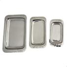 Kit Churrasco Inox 3 Travessas e Pinça para Servir Kit Churrasco Inox 3 Travessas e Pinça para Servir