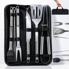 Kit Churrasco Inox 9 Peças Completa Com Maleta Profissional